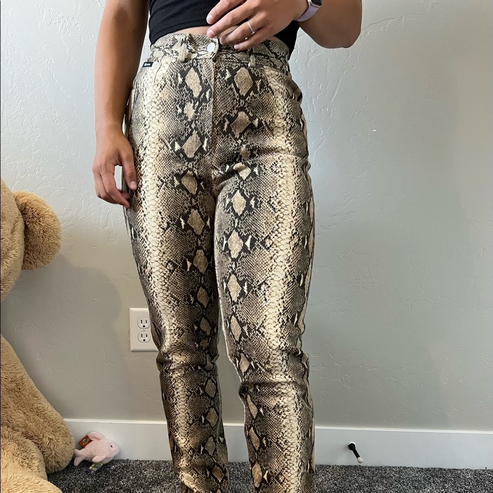 Snake Print Votre Nom Pants